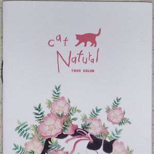"Cat Natural" Tuxedo kitty cat kitten Neko mini memo pad notepad
